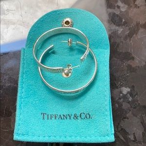 Tiffany & Co. Vintage Silver Hoop Earrings